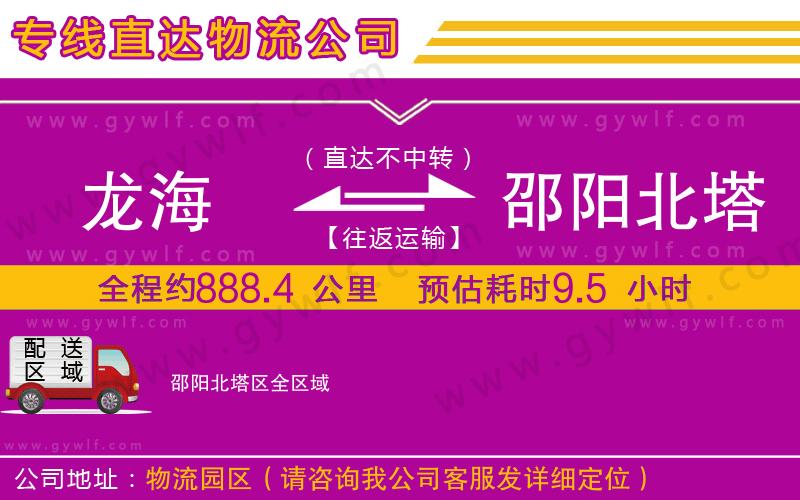 龍海到邵陽(yáng)北塔區(qū)物流公司