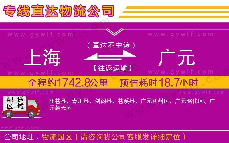 上海到廣元貨運(yùn)專(zhuān)線
