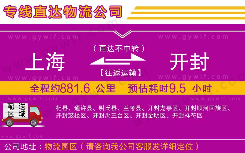 上海到開(kāi)封貨運(yùn)專線