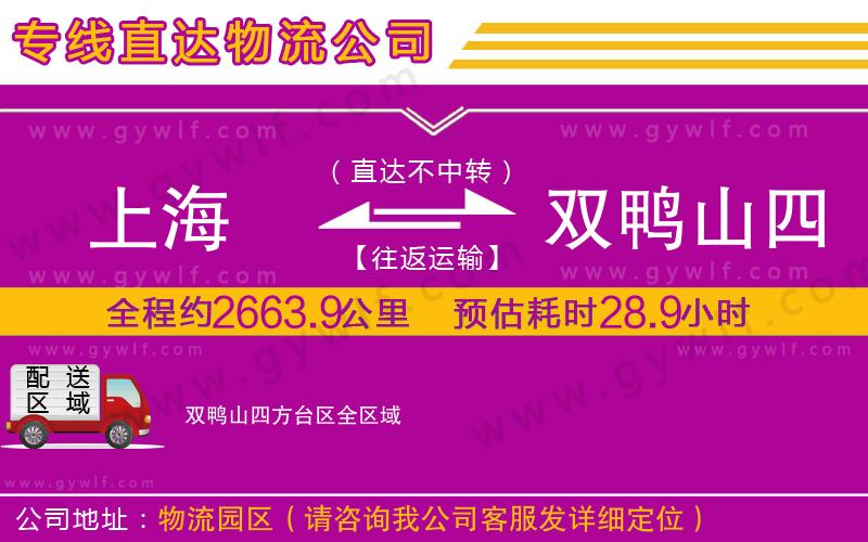 上海到雙鴨山四方臺(tái)區(qū)貨運(yùn)公司