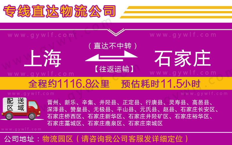 上海到石家莊貨運公司