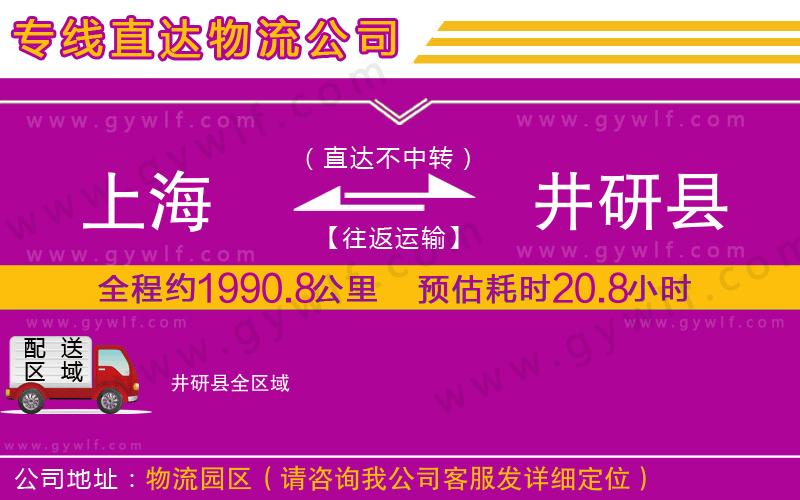 上海到井研縣貨運專線