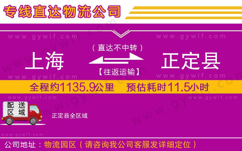 上海到正定縣貨運(yùn)公司