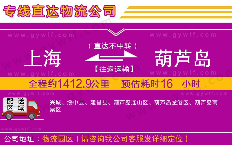 上海到葫蘆島物流專(zhuān)線