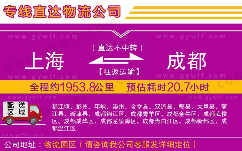 上海到成都貨運(yùn)專(zhuān)線(xiàn)