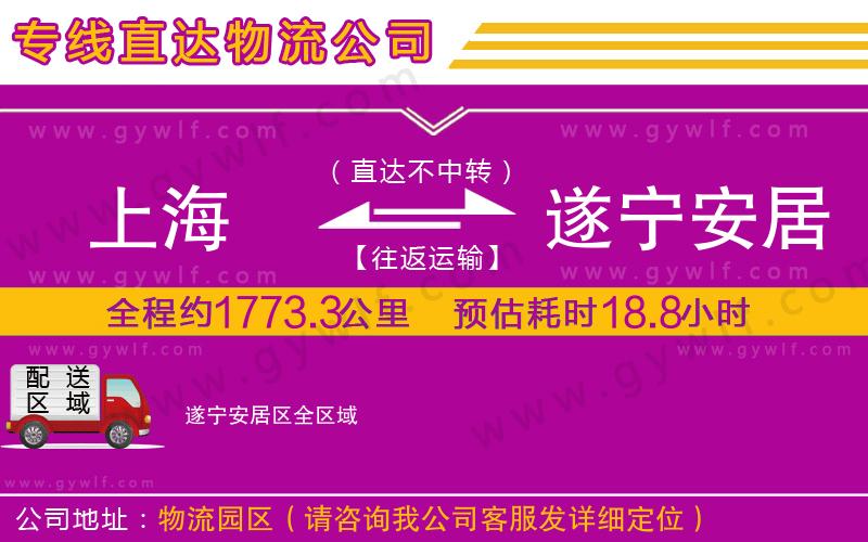 上海到遂寧安居區(qū)貨運專線