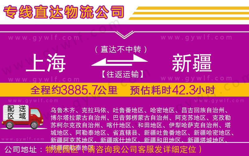 上海到新疆貨運(yùn)專線