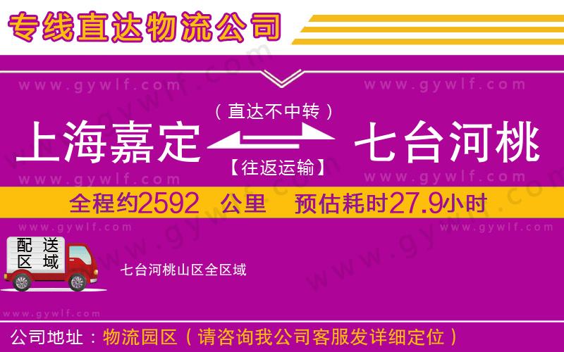 上海嘉定區(qū)到七臺河桃山區(qū)物流公司