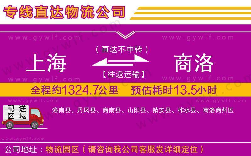 上海到商洛貨運(yùn)公司