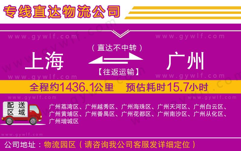 上海到廣州貨運公司