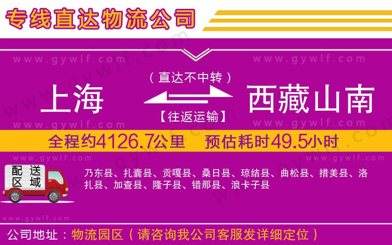 上海到西藏山南地區(qū)貨運專線