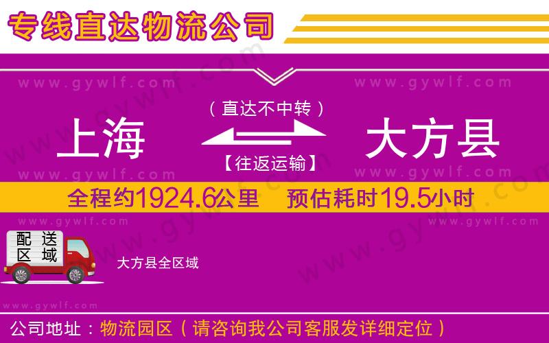 上海到大方縣貨運公司