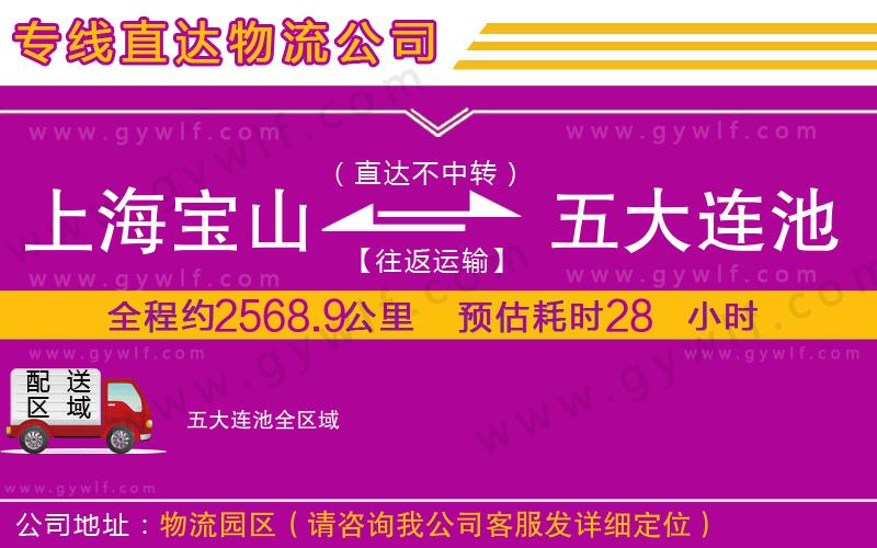 上海寶山區(qū)到五大連池物流公司