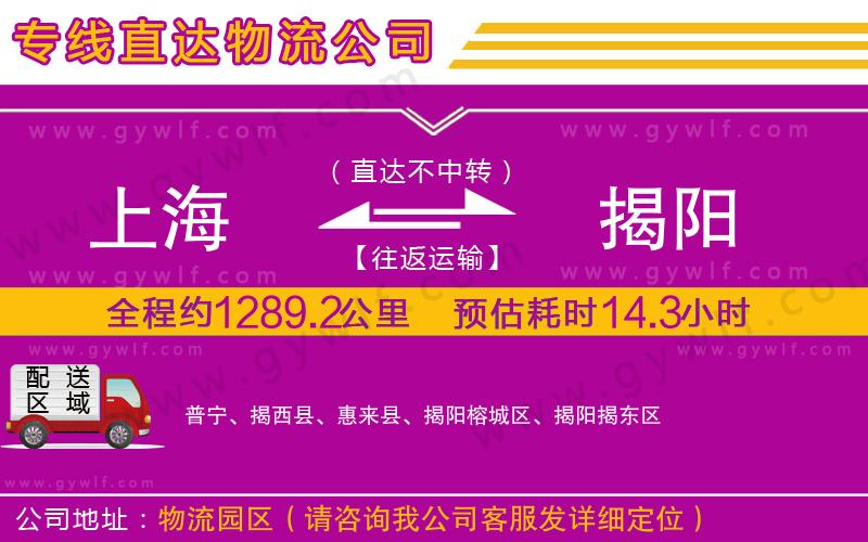 上海到揭陽(yáng)物流專線