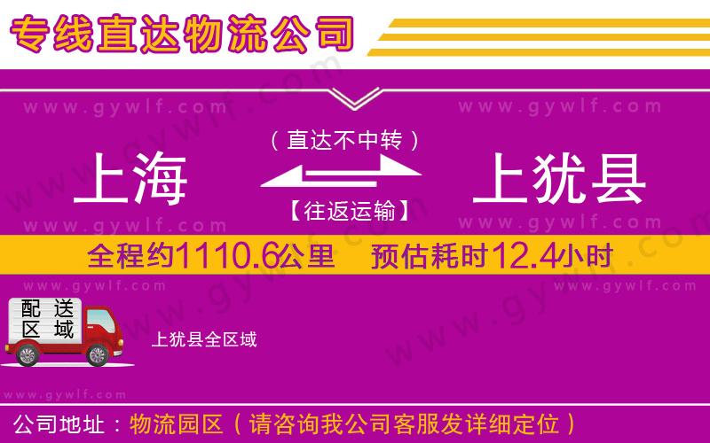 上海到上猶縣物流專(zhuān)線