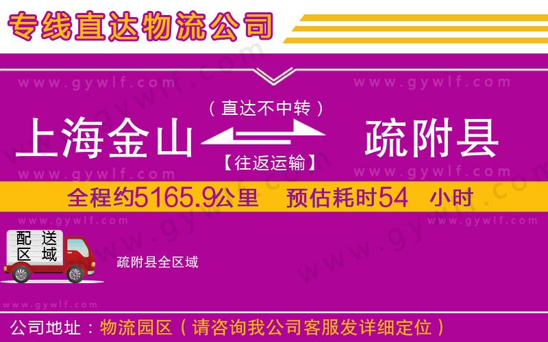 上海金山區(qū)到疏附縣物流公司