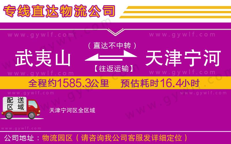 武夷山到天津?qū)幒訁^(qū)物流公司