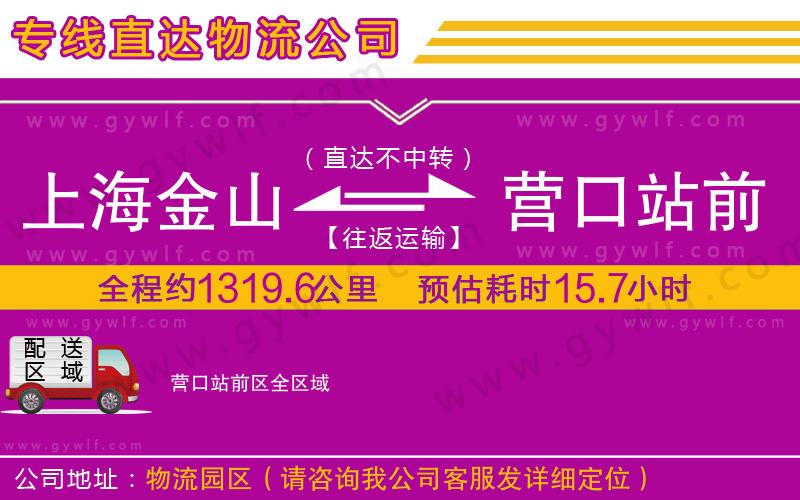 上海金山區(qū)到營口站前區(qū)物流公司