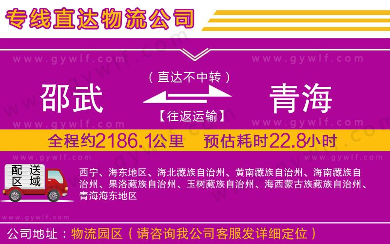 邵武到青海物流公司