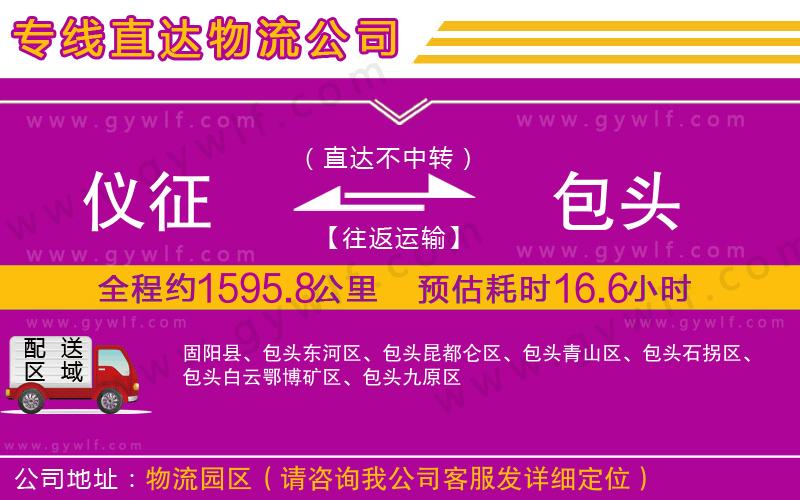 儀征到包頭物流公司