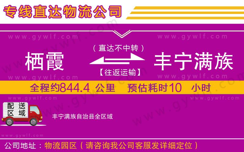 棲霞到豐寧滿族自治縣物流公司
