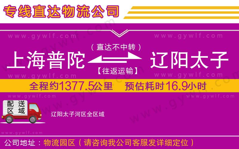 上海普陀區(qū)到遼陽太子河區(qū)物流公司