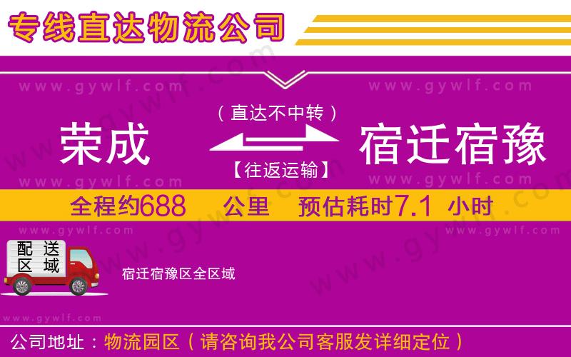 榮成到宿遷宿豫區(qū)物流公司