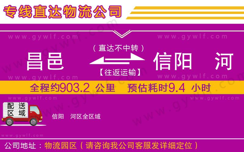 昌邑到信陽(yáng)浉河區(qū)物流公司